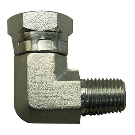 Apache 39005025 0.25 in. Male Pipe x 0.38 in. Female Pipe Swivel Hydraulic Adapter 193786
